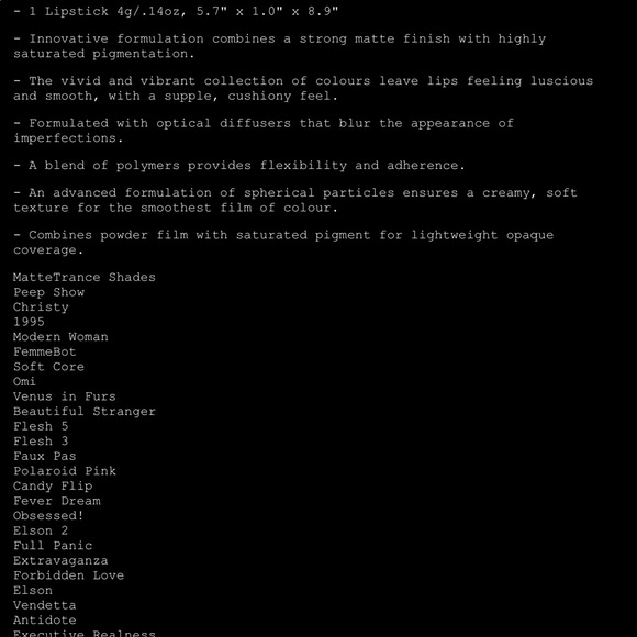 NWT Pat McGrath MatteTrance Hydrating Lipstick - Picture 11 of 14